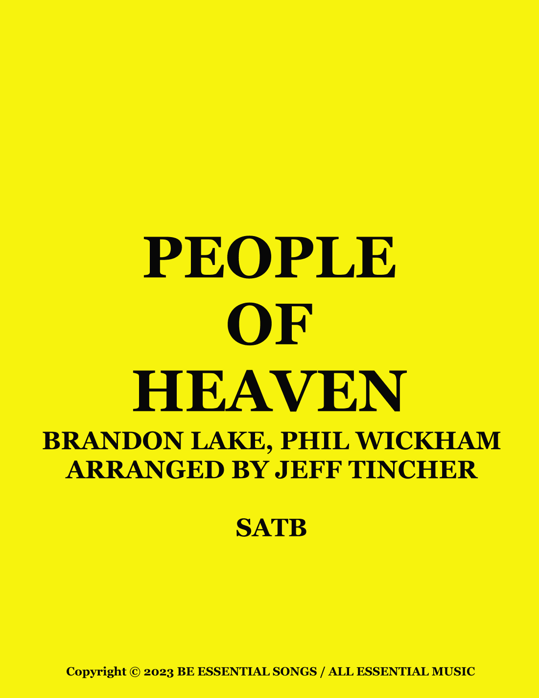People Of Heaven (arr. Jeff Tincher)