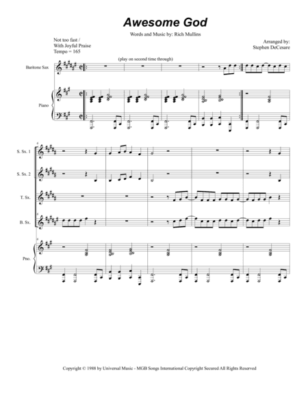 Awesome God (arr. Stephen DeCesare)