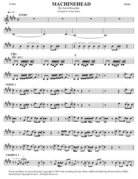 Machinehead (arr. Jorge Juárez)