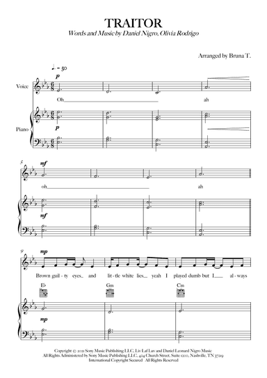 Traitor (arr. Bruna T.)