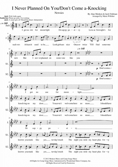 I Never Planned On You/don't Come A-knocking (arr. Maria Willsher)