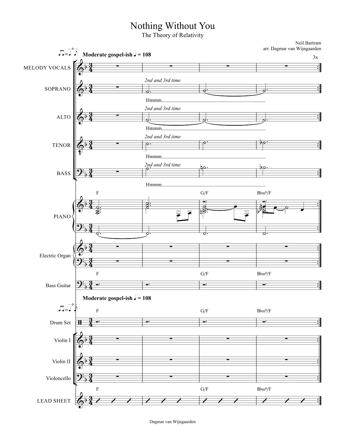 Nothing Without You (arr. Dagmar van Wijngaarden)