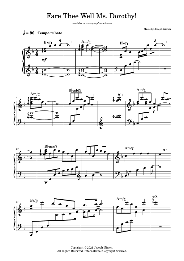 Fare Thee Well Ms. Dorothy!