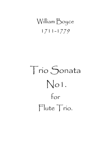 Trio Sonata No.1 (arr. Spence Bundy)