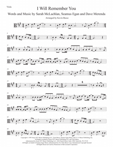 I Will Remember You (arr. Kevin Busse)