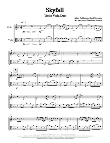 Skyfall (arr. Abraham Maduro)