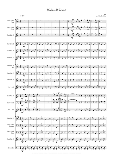 Wallace And Gromit Theme (arr. Tom Rundle-Wood)