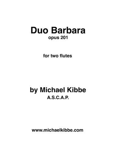 Duo Barbara, opus 201
