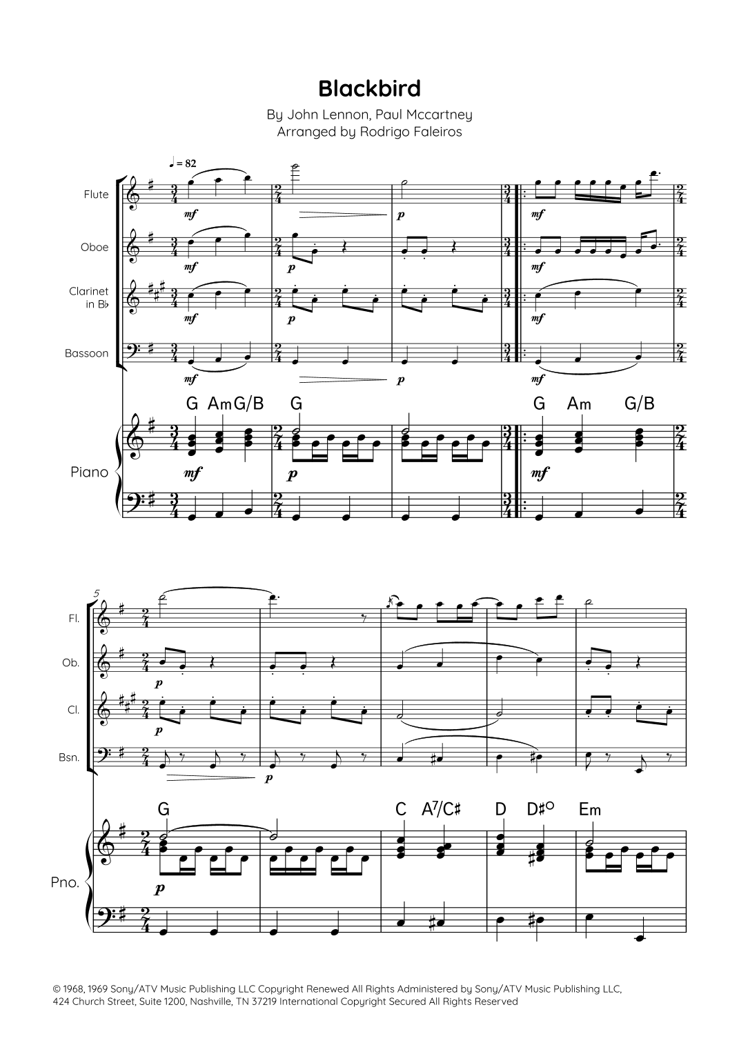 Blackbird (arr. Rodrigo Faleiros)