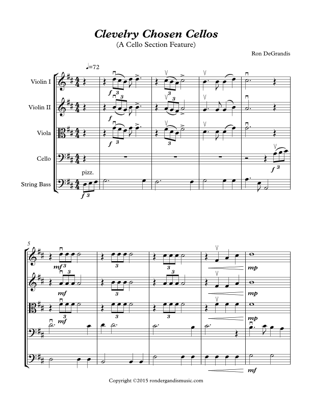 Cleverly Chosen Cellos