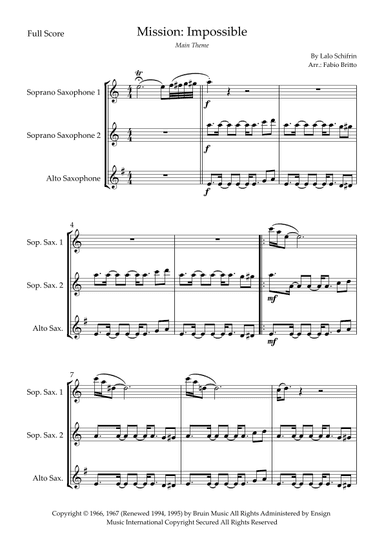 Mission: Impossible Theme (arr. Fabio Britto)