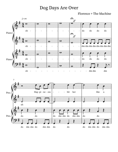 Dog Days Are Over (arr. Jonah Koppitz)