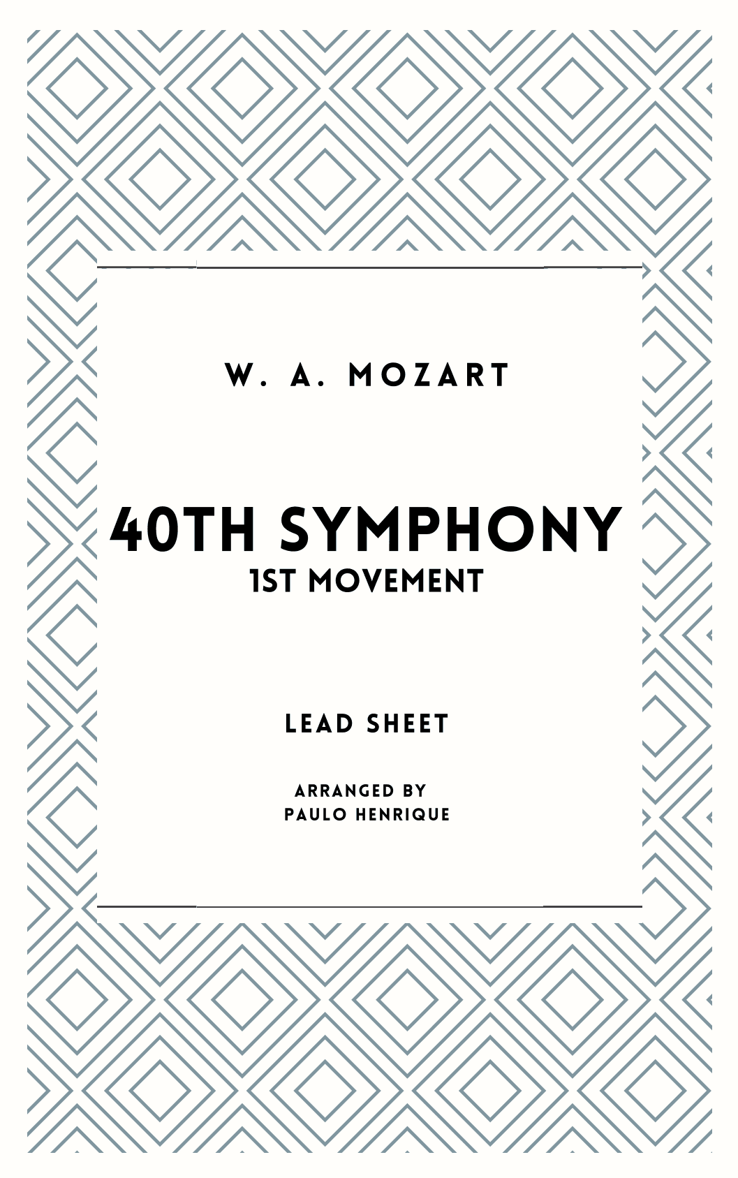 40th symphony - 1st movement (arr. Paulo Henrique)