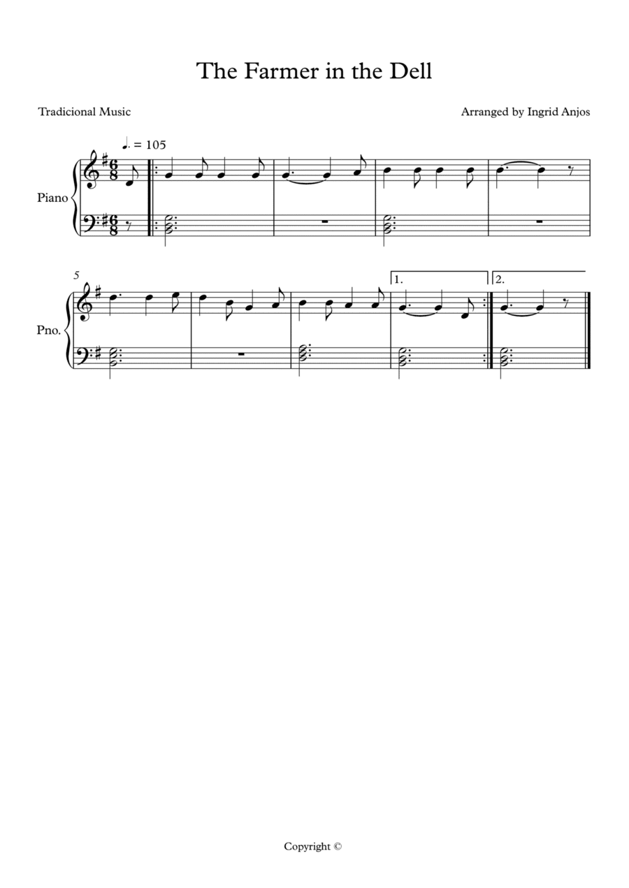 The Farmer in the Dell (arr. Ingrid Anjos)