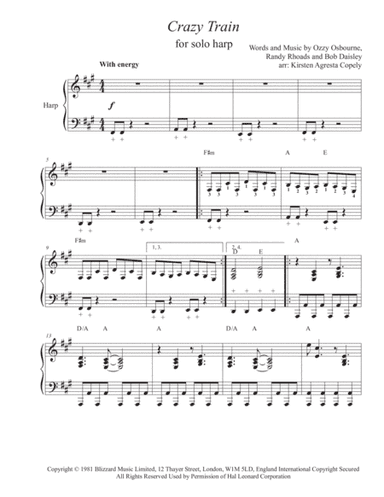 Crazy Train (arr. Kirsten Agresta Copely)