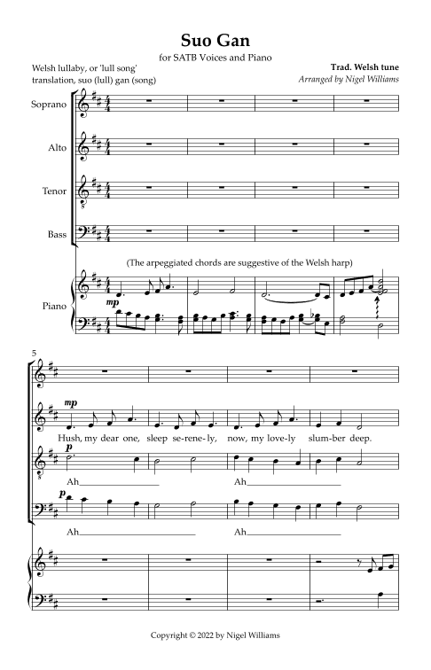 Suo Gan (arr. Nigel Williams)