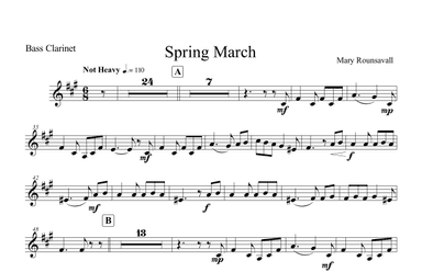 Spring March: BASS CLARINET PART