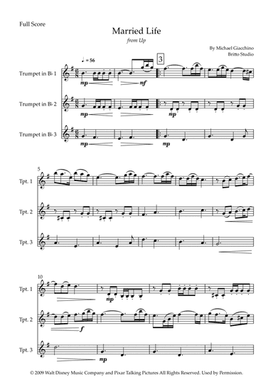 Married Life (arr. Fabio Britto)
