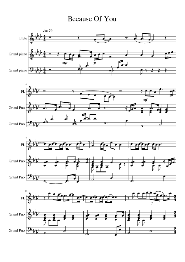 Because Of You (arr. Kelly Clarkson)