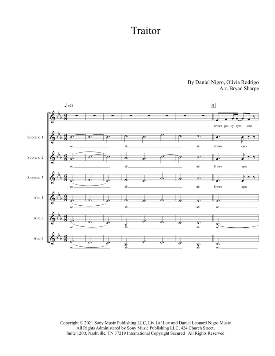 Traitor (arr. Bryan Sharpe)