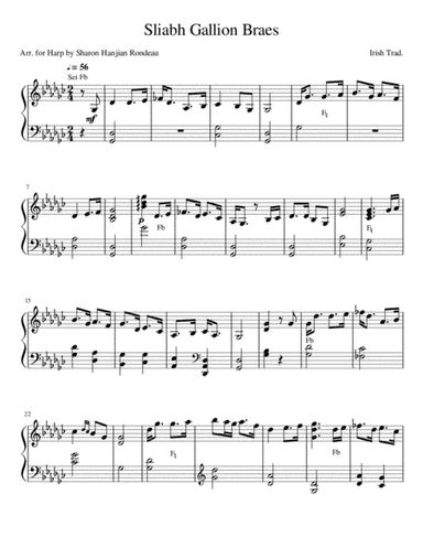 Sliabh Gallion Braes (arr. Sharon Hanjian Rondeau)
