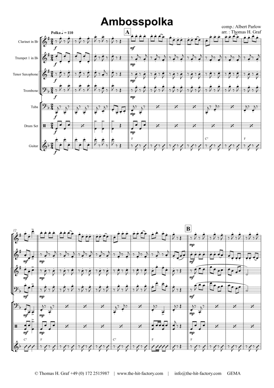 Amboss-Polka - German Polka - Octoberfest - German Band (arr. Thomas Graf)