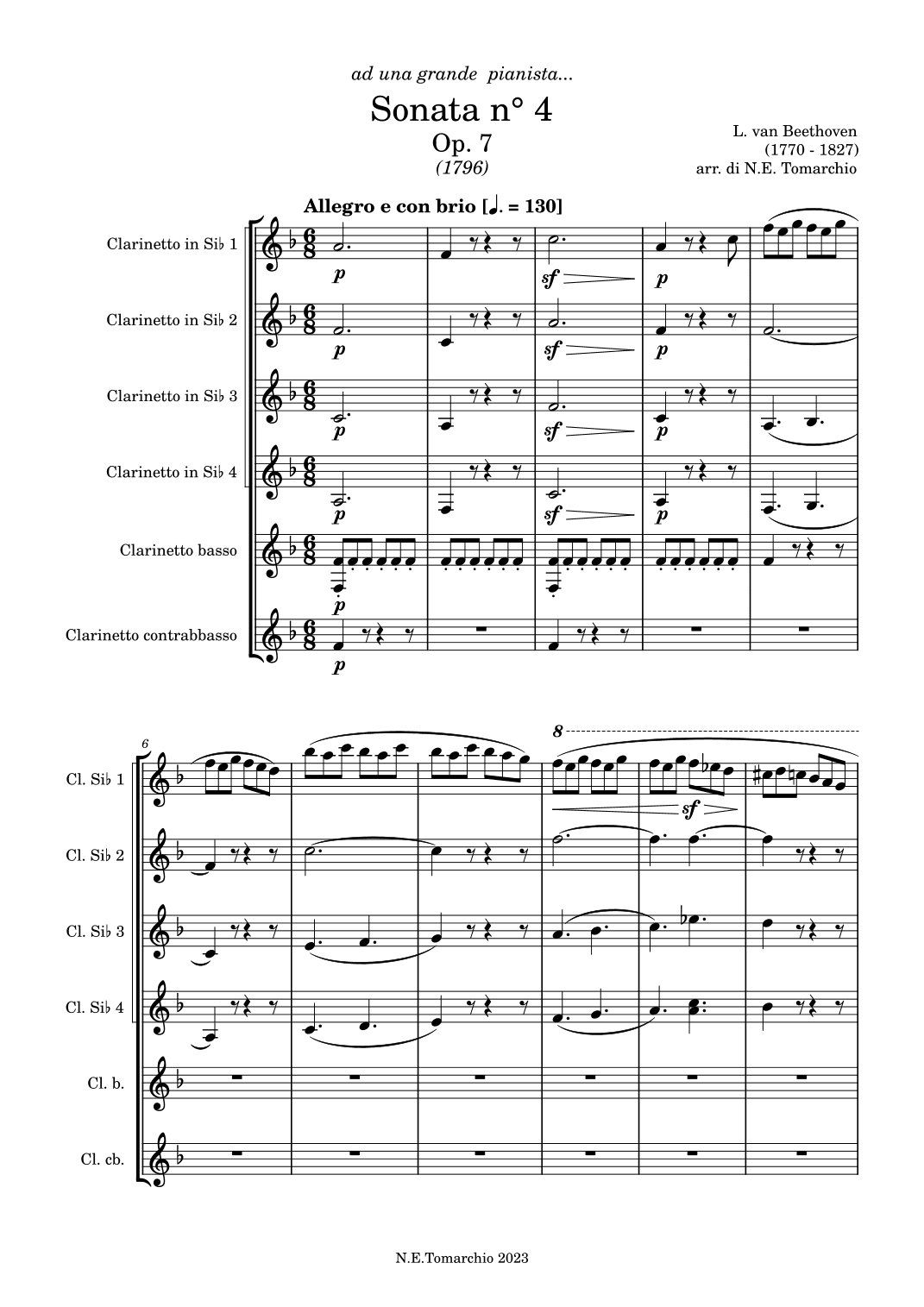 Sonata in Eb n.4 op. 7 (arr. Nat Clarinet)