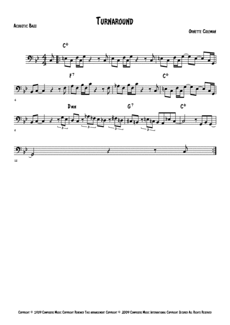 Turnaround (arr. Anderson Quevedo)