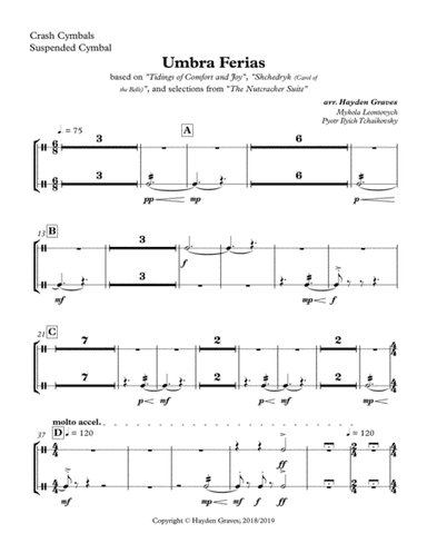 Umbra Ferias (arr. Hayden Graves)