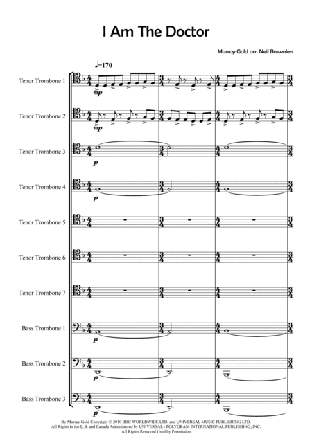 I Am The Doctor (arr. Neil Brownless)