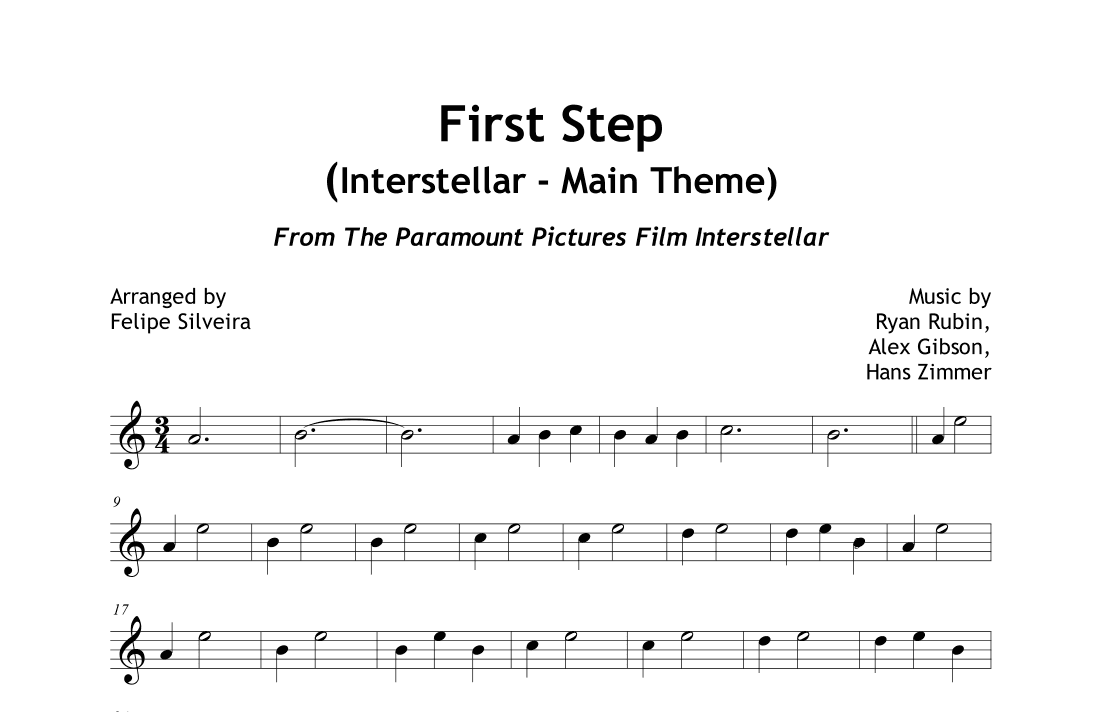 First Step (arr. Felipe Silveira)