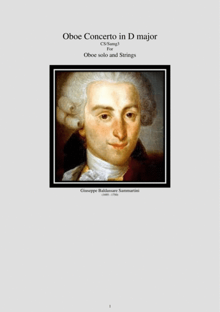 Sammartini - Concerto in D major for Oboe and Strings (arr. Santino Cara)