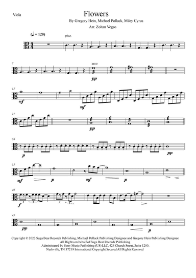 Flowers (arr. Zoltan Vegso)