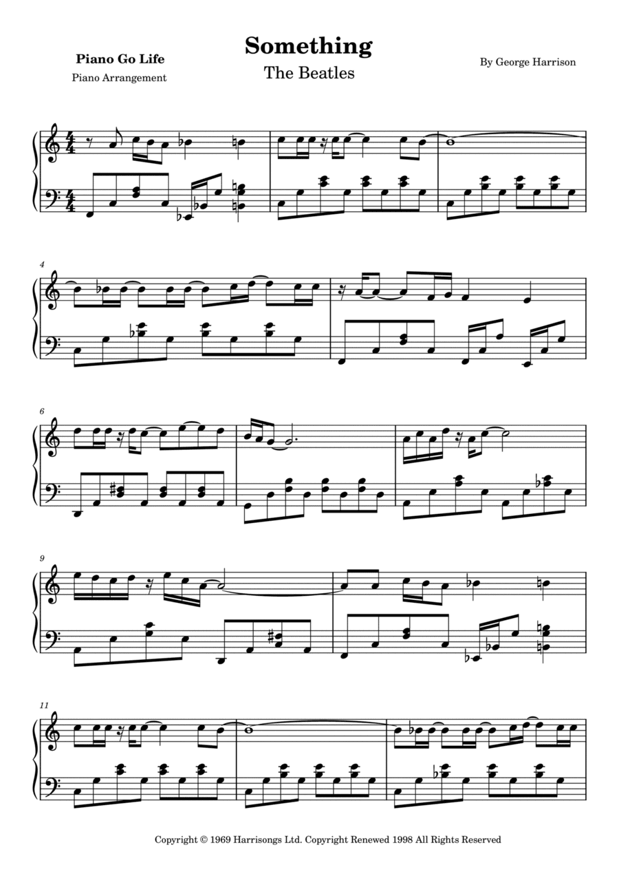 Something (arr. Piano Go Life)