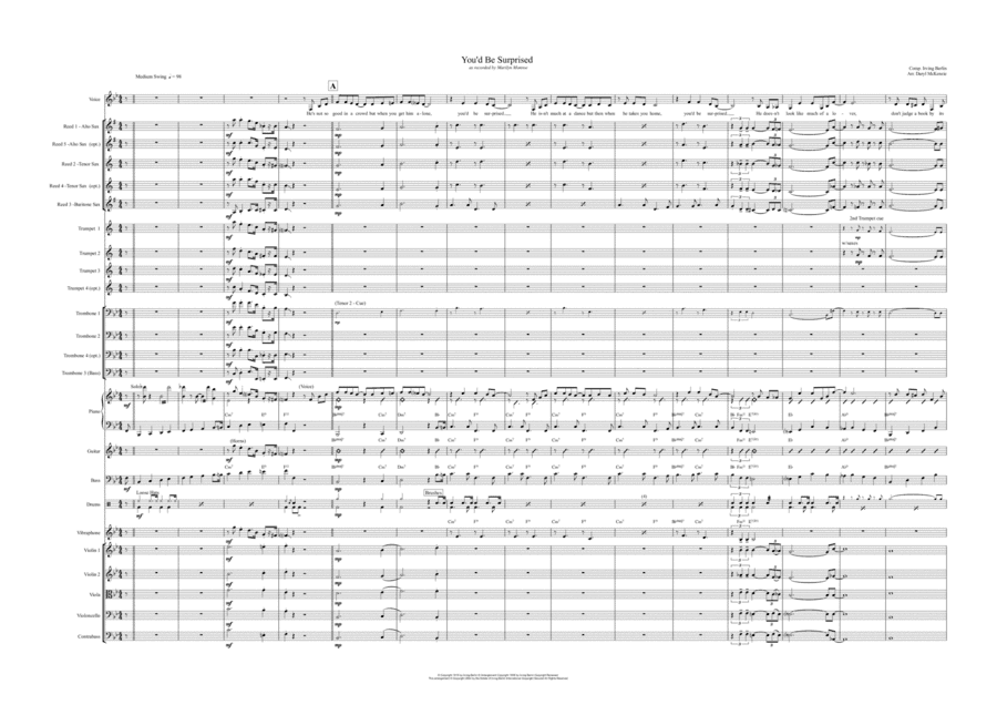 You'd Be Surprised (arr. Daryl McKenzie)