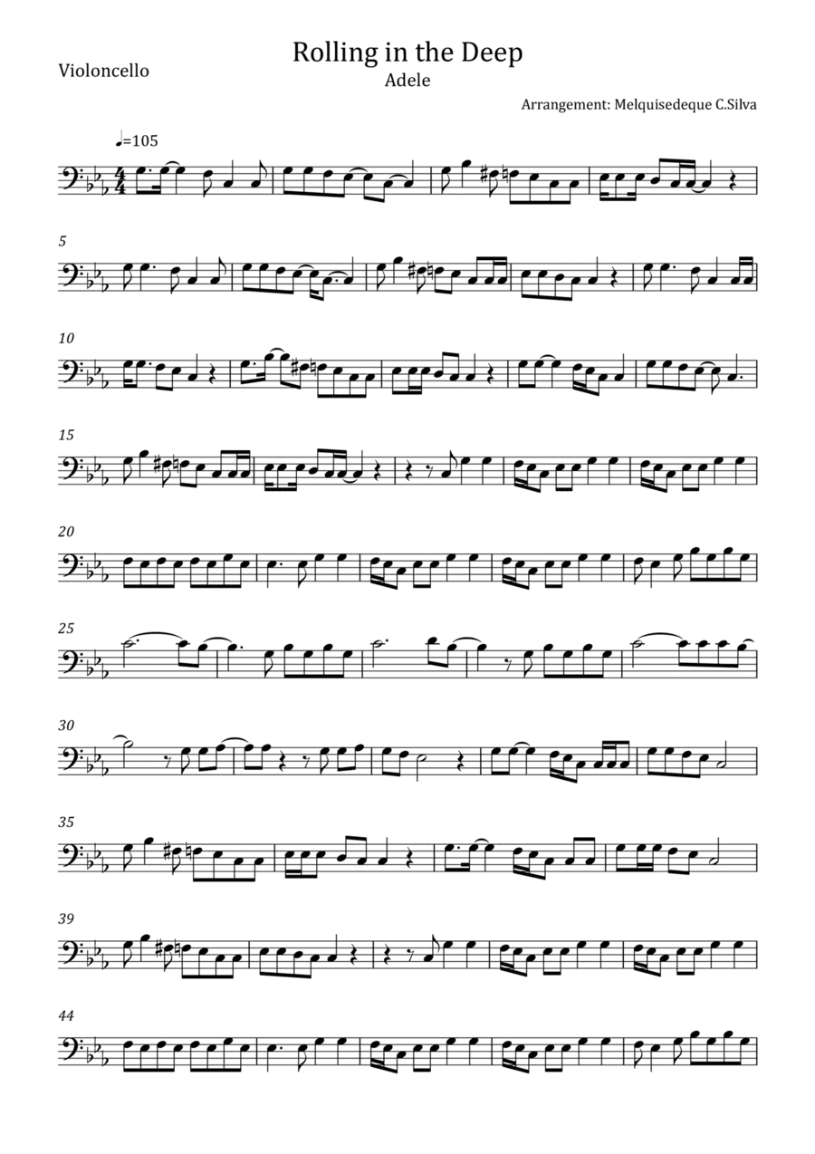 Rolling In The Deep (arr. Melquisedeque C.Silva)