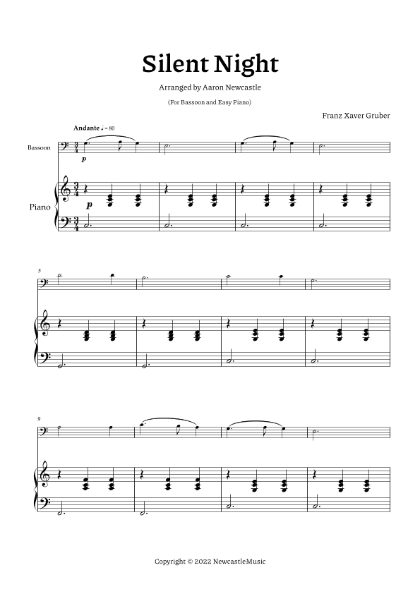 Silent Night (arr. Aaron Newcastle)