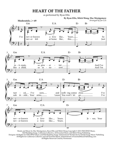 Heart Of The Father (arr. Joe Cox)