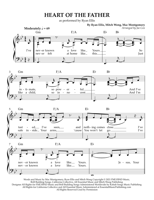 Heart Of The Father (arr. Joe Cox)