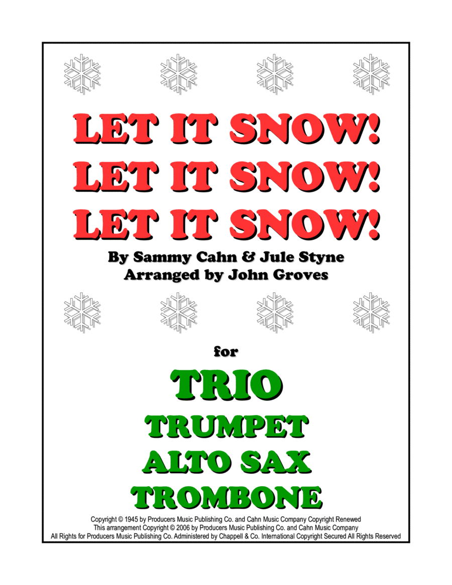 Let It Snow! Let It Snow! Let It Snow! (arr. John Groves)