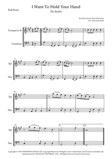 I Want To Hold Your Hand (arr. Fernando Britto)