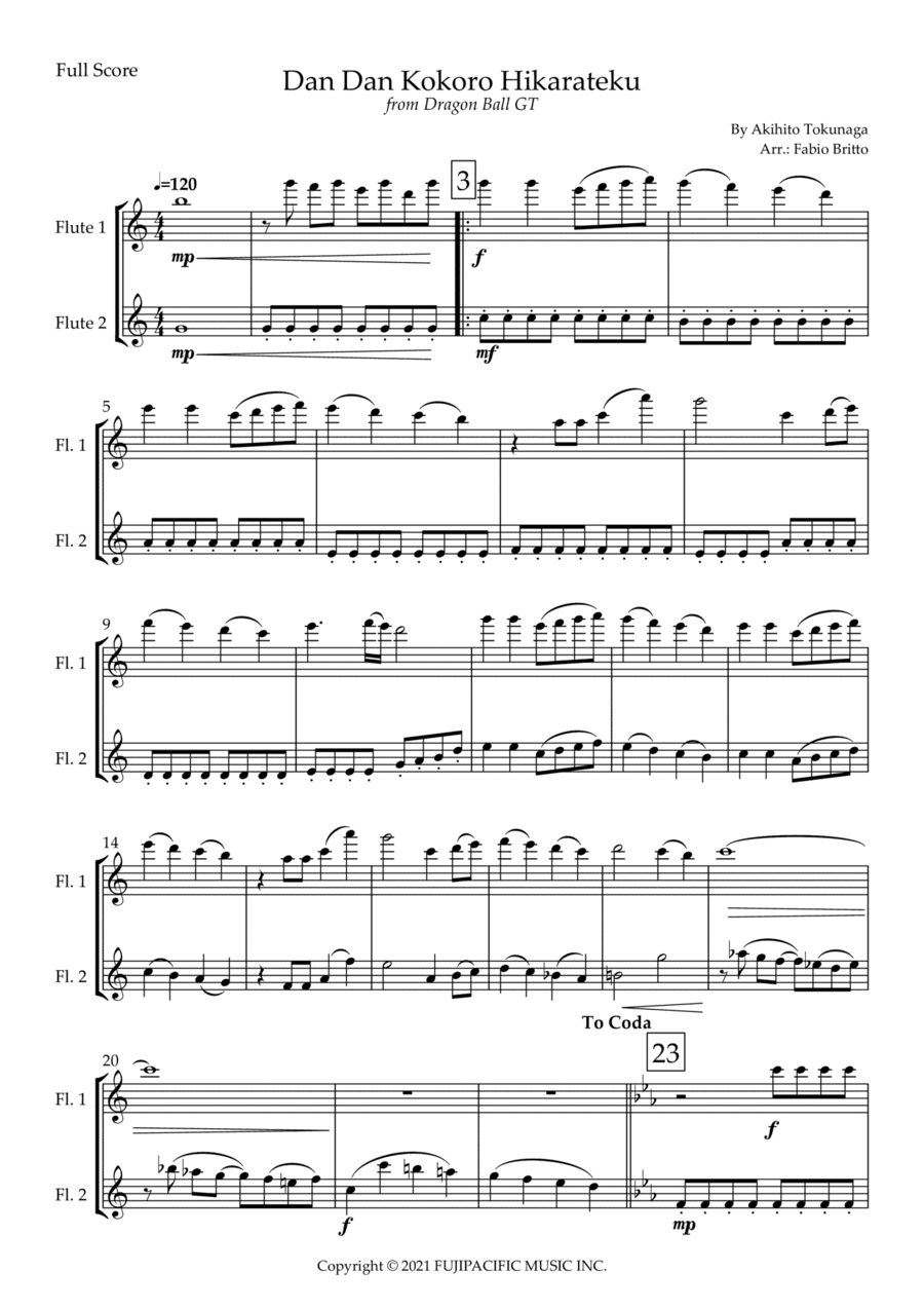 Dragon Ball Gt (arr. Fabio Britto)