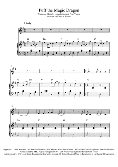 Puff The Magic Dragon (arr. Kaiserin Rebecca)
