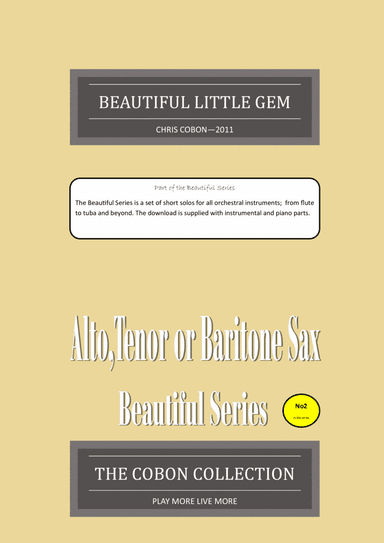 No.2 Beautiful Trinket for Alto,Tenor or Baritone Saxophone