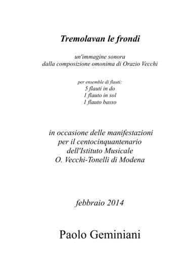 Tremolavan le frondi