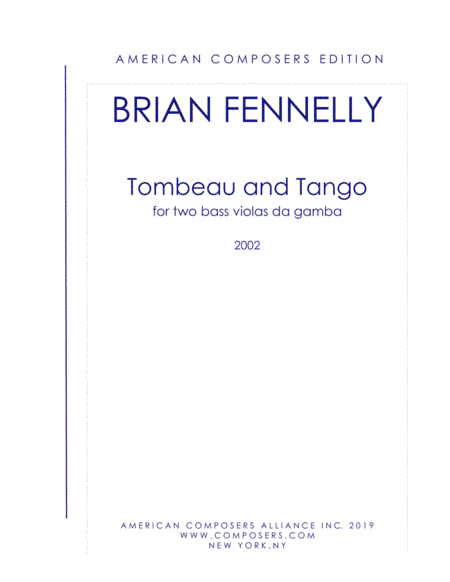[Fennelly] Tombeau and Tango