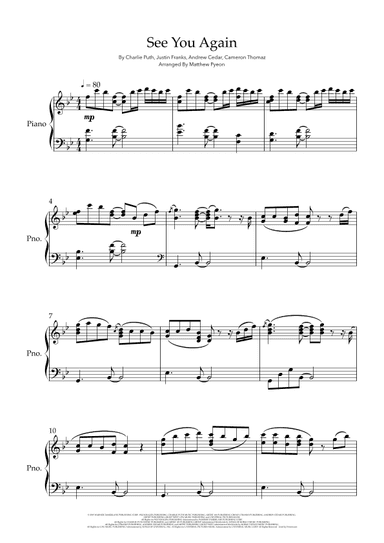 See You Again (arr. Matthew pyeon)