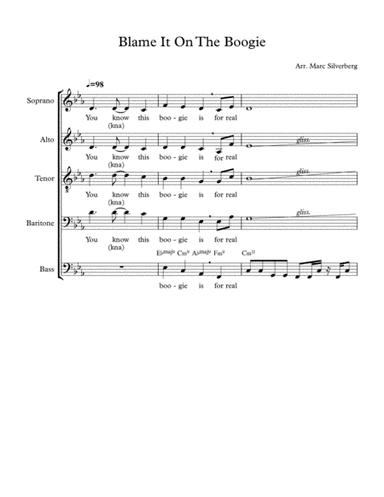 Blame It On The Boogie (arr. Marc Silverberg)