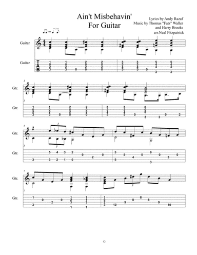 Ain't Misbehavin' (arr. Neal Fitzpatrick)