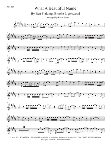 What A Beautiful Name (arr. Kevin Busse)